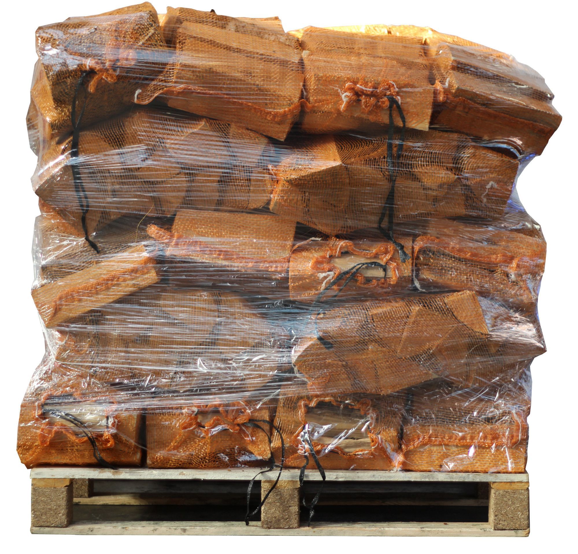 Lot de 40 Sacs de Bûches de Bouleau Séchées au Four – 22L – 25cm