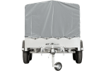 REMORQUE DOUBLE ESSIEUX UNITRAILER 264/2 KIPP AVEC ROUE JOCKEY, ARCEAU ET bâche GRISE – Image 8