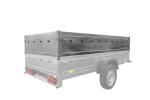 REMORQUE DOUBLE ESSIEUX UNITRAILER 264/2 KIPP AVEC ROUE JOCKEY, ARCEAU ET bâche GRISE – Image 61